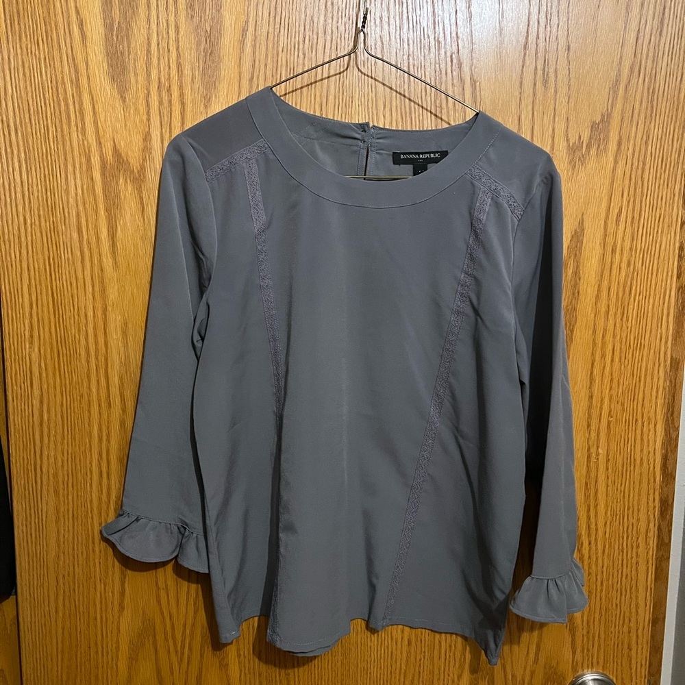 Banana Republic Grey Blouse